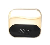 Alarme de simulation de lever du , horloges double chevet | Table de chevet d'intérieur rechargeable, horloge robuste pour salon, cuisine, lieu de travail, dortoir, maison, bureau