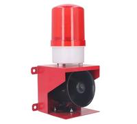 Alarme de Sirène Industrielle Extérieure 115dB, Klaxon D'alarme Sonore, Lumière Stroboscopique D'urgence étanche pour Mine, Pierre, Cour de Sable (Prise UE 220V)