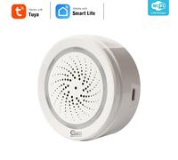 Alarme de sirène intelligente Tuya Wifi avec capteur de température et d'humidité L'alarme à gâchette faire du son et de la lumière Without HT
