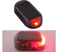 Alarme de Voiture Lumière,L'alarme Solaire de Voiture,Neuf Alarme Voiture Lumière Del,simulé des lumières d'alarme(Rouge)