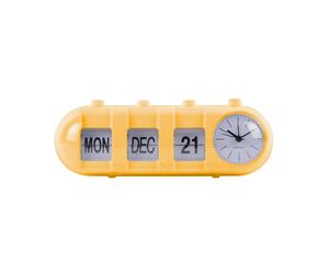 Alarme Karlsson Retro Tube Calendar Flip Jaune TU