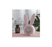 Alarme lapin mignon horloge numérique creative led snooze cartoon horloge électronique 575