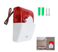 Alarme Lumineuse Sonore Clignotante avec Sirène 220V, Sirène d’Alarme 220V pour Machines et Sécurité Extérieure, Alarme Sonore et Visuelle à 110 DB et 150 Clignotements/Minute pour Bâtiments Publics