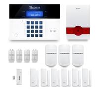 Alarme maison sans fil DNBi 4 à 5 pièces mouvement + intrusion + détecteur ouverture coulissante + sirène extérieure autonome - Compatible Box internet