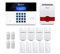 Alarme maison sans fil DNBi 4 à 5 pièces mouvement + intrusion + sirène extérieure solaire - Compatible Box internet et GSM