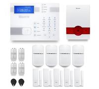 Alarme maison sans fil SHBi 4 à 5 pièces mouvement + intrusion + sirène extérieure autonome - Avec module GSM