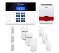 Alarme maison sans fil - TIKE SECURITE - DNBi - 3 à 4 pièces - Sirène extérieure solaire - GSM