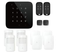 Alarme maison wifi et gsm 4G sans fil connectée Casa Noire - kit 4