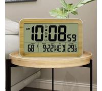 Alarme Murale Numérique Lcd, Horloge Électronique, Montre De Table, Thermomètre, Capteur De Température Intérieure, Hygromètre, Décoration De Maison