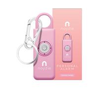 Alarme personnelle NOYZIE Alarme de sécurité personnelle avec sirène puissante de 125 dB et lumière LED stroboscopique de 200 lumens - Porte-clés pour femmes, hommes, personnes âgées et promeneurs de