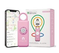 Alarme personnelle pour femme avec traqueur GPS - Porte-clés d'autodéfense avec sirène, fonctionne avec Apple Find My App, son d'alarme de sécurité fort de 130 dB, localisateur de clés Bluetooth