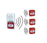 Alarme radio type 4 - Pack prêt à poser - 3 déclencheurs manuels radio