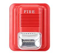Alarme sonore et lumineuse, DC12 V ou 24 V Machine d'alarme DC12 V/24 V Sécurité incendie Avertissement Alarme incendie pour personnes sourdes Système de station de remorquage automatique Cornes de