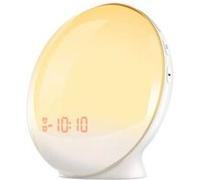 Alarme Sunrise Horloge Réveil Lumière Somnifère 7 Couleur Sunrise Simulation Radio Fm Blanc Pl927 G