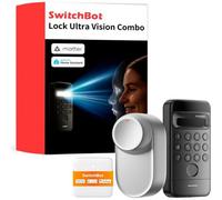 Alarme SwitchBot Lock Ultra Bluetooth Wi-Fi Intérieur Reconnaissance faciale et empreinte