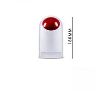 Alarme Urgence Sans Fil pour Personnes Âgées - Pendant à Pression, Sirène 85dB, Lumière, Télécommande, Portée 100m