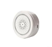 Alarme WiFi pour Tuya, sirène avec capteur de température et d'humidité, alarme de volume réglable, alarme contrôlée pour l'application pour Tuya Smart
