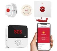 Alarmes et téléavertisseurs personnels sans fil VOCA pour personnes âgées, alarme d'urgence, bouton SOS, alarme panique, sonnette d'appel infirmière, système SOS pour la maison/personnel