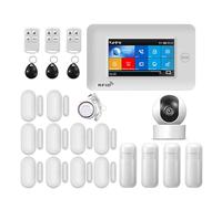 Alarmes Maison, Système D'alarme De Sécurité Domestique sans Fil, Wi-FI, GSM, Anti-cambriolage, Vie Intelligente, Compatible IP Carema(Medium)