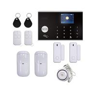 Alarmes Maison, Système D'alarme for La Sécurité Anti-cambriolage À La Maison 433MHz Kit D'alarme Antivol sans Fil GSM Alarme sans Fil App Contrôle(YK-002-GSM-G30-B)