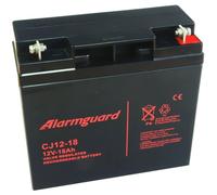 ALARMGUARD CJ12-18 Batterie au plomb sans entretien 12V, capacité 18Ah, durée de vie 5 ans