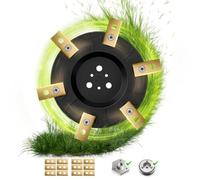 Alasemo Plateau de lame pour robot tondeuse worx landroid S&M, accessoires avec 12 lames de rechange, lame et pièces rechange tondeuse gazon robot, compatible avec landroid, Kress, Einhell, Ferrex