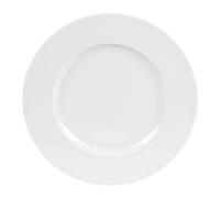 ALASKA Assiette Plate à aile en porcelaine blanche D27 TABLE PASSION