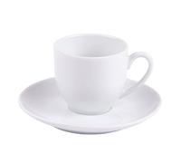 ALASKA Paire Tasse à café expresso en porcelaine blanche TABLE PASSION