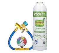 Alaska@ R1234yf Bouteille de gaz de rechange avec tuyau à remplir pour voiture 375 g