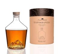 Alaskan MAKER Carafe à whisky 1,2 L rhum cognac spiritueux TOPOGRAPHIC (Mont Blanc)