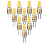 ALASON Ampoule LED G4 12V, 6W Equivalent 60W Halogène Lampe, Pas De Scintillement 600LM, 360° Angle de Faisceau, Non-Dimmable,Cool White,10PCS