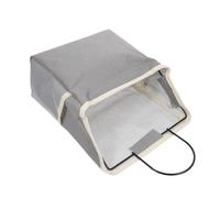 Alasum 1 Ensemble Pochette de Rangement Mural Suspendue Toile Grise Pochette de Rangement Simple pour Porte et Mur Organiseur Pratique pour Salon Chambre et Cuisine et Facile à Installer