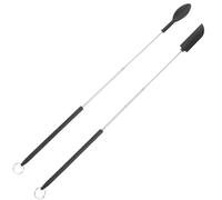 Alasum 1ensemble Set de Mini Spatules et Cuillères Télescopiques Silicone pour Confiture et Dessert Racloir Ergonomique Léger pour Pâtisserie et Cuisine