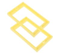 Alasum 2 Pièces Boîte de Dérivation Électrique pour Projets de Câblage Domestique et Laboratoires Visibilité Élevée en Plastique 1/4 Pouce Jaune avec Vis Intégrées 6-32x1,25