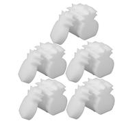 Alasum 20 Pièces Éponge Flottante Blanche sans Équipement pour Spa et Bains Publics, Absorption D'huile et Résidus, Grosse Surface Mousse Haute Densité 11x8x1,7 Cm