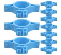 Alasum 20 Pièces Isolateur de Clôture Électronique Polyvalent Bleu en Plastique Technique 7,60x5,80x1,70cm Fixation par Pince, Performance D'isolation Fiable pour Clôtures de Verger en