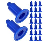 Alasum 30 Pièces Lot de Patins Antidérapants en Plastique Bleu pour Balance Électronique Résistants à L'usure, Simples à Installer, Adaptés aux Mesures en Laboratoire et Balance Cuisine