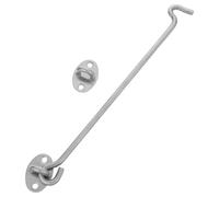 Alasum 4 Pièces Verrou Pivotant Surface Lisse en Acier Inoxydable Argenté, Résistant la Corrosion Vent Dimensions 32x3,9x1,9cm pour Portes et Clôtures