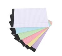 Alasum 6 Pièces Bloc-notes Portable à Feuilles Lignées Multicolores, 30 Feuilles par Bloc, Papier sans Bavure, Surface D'écriture Lisse, pour L'école Bureau Couleur Aléatoire
