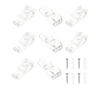 Alasum 8 Pièces Crochet de Fixation pour Stores à Rouleaux en Plastique Pratique et Solide, Accessoire pour Rideaux Verticaux, pour Décoration Intérieure