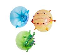 Alasum Ballon Dinosaure Gonflable en TPR 3pcs, à Souffler Créatif d'animal, Favorise Le Calme, pour Décoration et Fête Couleur Aléatoire Plusieurs Styles