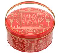 Alasum Boîte Bonbonnière Rouge Poignée en Fer, Coffret Saint-valentin, Décoration pour Fêtes à Thème, Design Créatif et Utilisation Polyvalente
