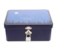 Alasum Boîte de Rangement Verrouillable pour Organiser Vos Petits Objets Boîte Rectangulaire Surface Lisse et Légère en Métal Bleu, Grosse Capacité Simple et Généreuse