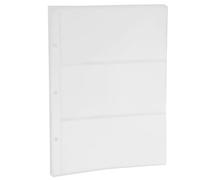 Alasum Classeur à Feuilles Transparentes de Banque, 10 Pages en PVC Léger, Facile à Utiliser, pour Collectionneurs de Monnaie et Albums de Banque