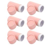 Alasum Coffret 6 Boîtes Cylindriques en Carton Rose pour Emballage de Bouteilles D'huile Essentielle, Matériau Solide et Design Polyvalent pour Artisanat Cosmétique