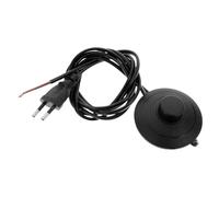 Alasum Cordon d'alimentation Noir Contrôle Facile Marche/arrêt en ABS avec Interrupteur à Pied pour Lampe de Bureau pour Bureaux et Ateliers