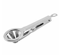 Alasum Coupe-œufs Manuel en Acier Inoxydable Argenté, Gadget Cuisine Créatif pour Trancher Œufs Durs et Fruits, Facile à Utiliser et Solide