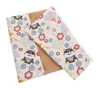 Alasum Couverture de Livre Étui à Livres A5 Beige en Coton Lavable et Réglable Motif Animal Mignon et Paperbacks pour Étudiants