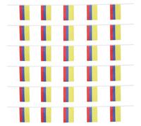 Alasum Drapeau Rectangulaire en Tissu 21cm Design du Drapeau National de Colombie, Résistant au Soleil et Facile à Suspendre, pour L'école Carnaval