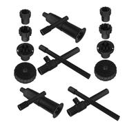 Alasum Ensemble De 2 Pompe Submersible pour Aquarium et Étang Tête de Fontaine Miniature en Plastique Noir, Design Compact et Décoratif, pour Décoration Extérieure